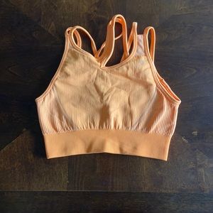 Orange Gymshark Sports Bra